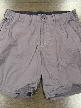Abercrombie & Fitch Men's All Day Stretch Shorts Gray Size Large Casual